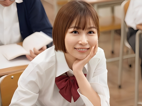 【巨乳女子校生】『先生のチンポ、私が管理してあげる♡』あざと可愛い女子生徒がバック＆正常位で激ピストン！先生の理性は崩壊寸前！巨乳を揺らしながら快楽に溺れる姿は必見！