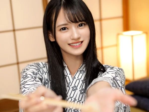 【ちっぱい彼女と温泉旅行】『もっと気持ちよくしてあげる♡』旅館でイチャイチャ主観SEX！フェラ＆騎乗位で悶える美少女の反応がたまらない！